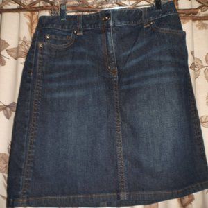 Ann Taylor Denim Skirt 14
